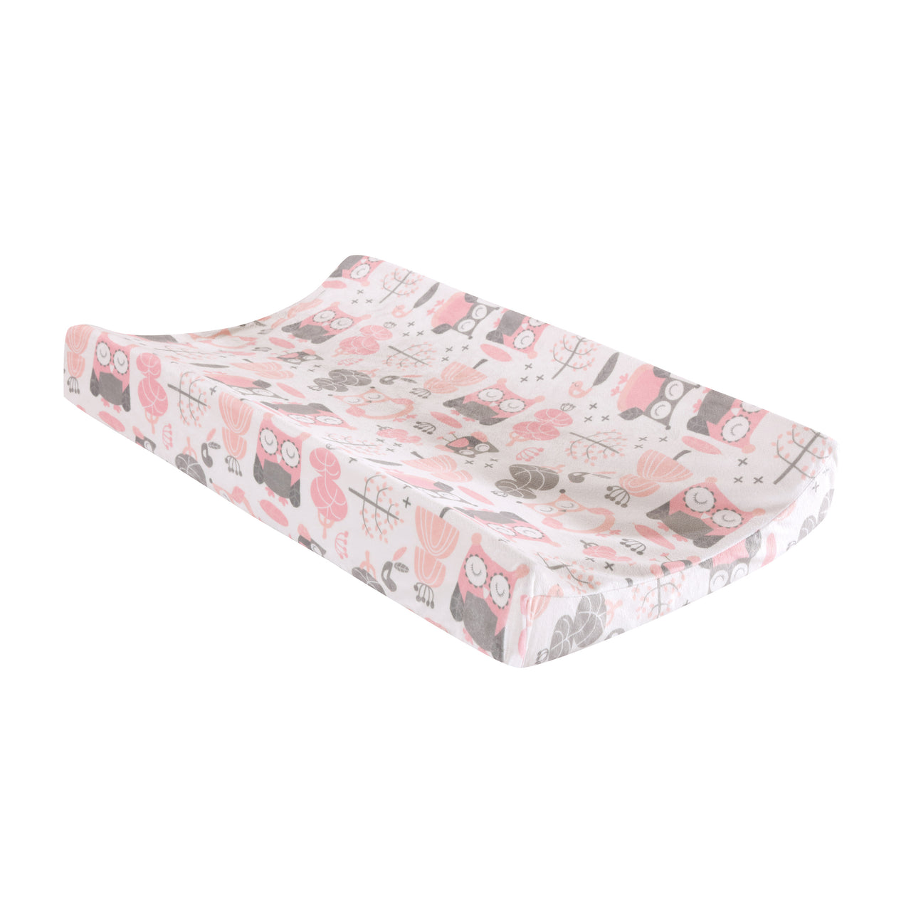 Night Owl Changing Pad Cover - Pink