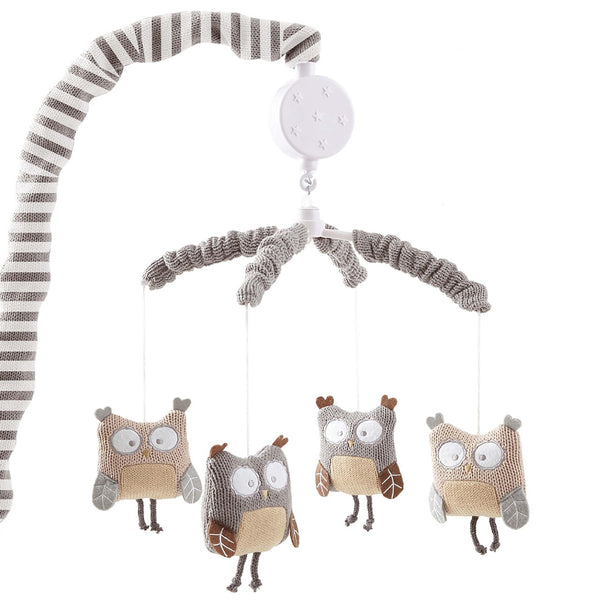 COLOR Mobile universel musical pour lit bébé Owls home - Jeux d