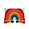 Chantal Rainbow Crewel Tassel Pillow