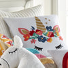 Chantal Unicorn Embroidered Pillow