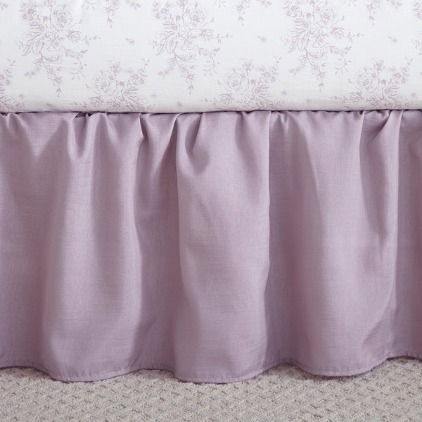 Heritage Lilac Crib Dust Ruffle