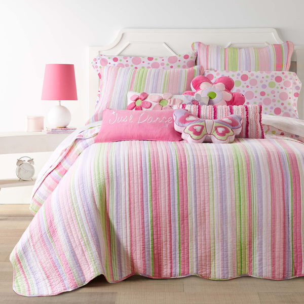 Merrill Stripe Girl Quilt Set