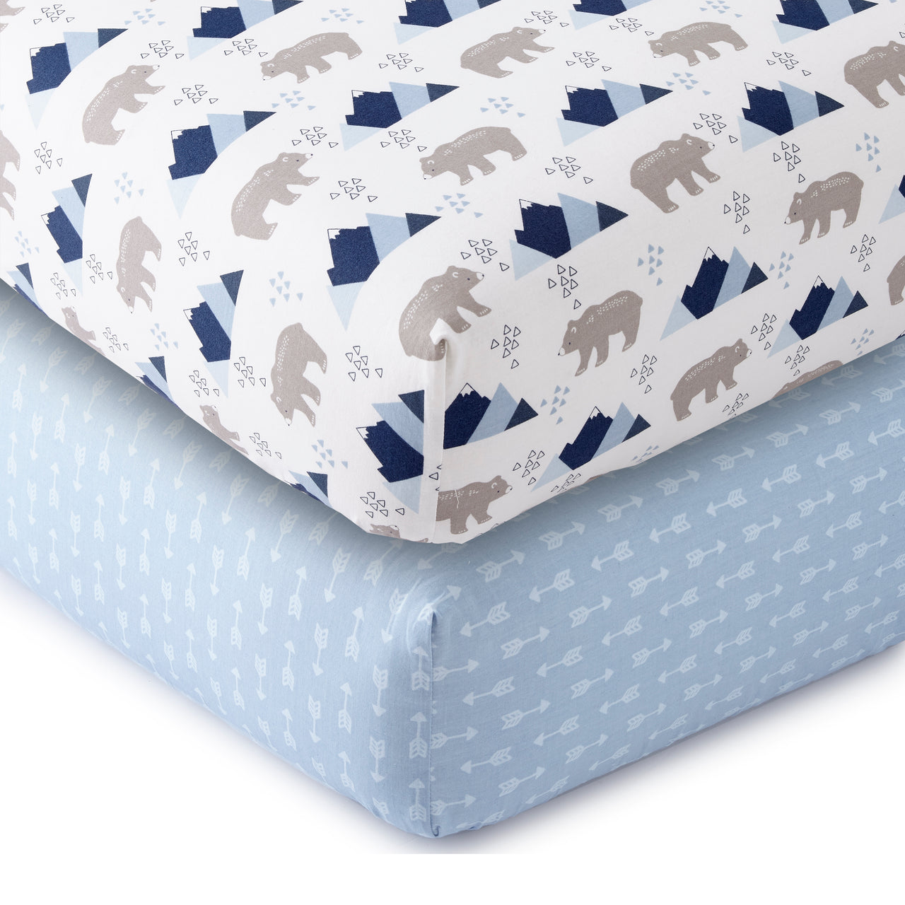Trail Mix Fitted Crib Sheet - set of 2