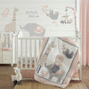 Imani Pink Herringbone Drape Panel