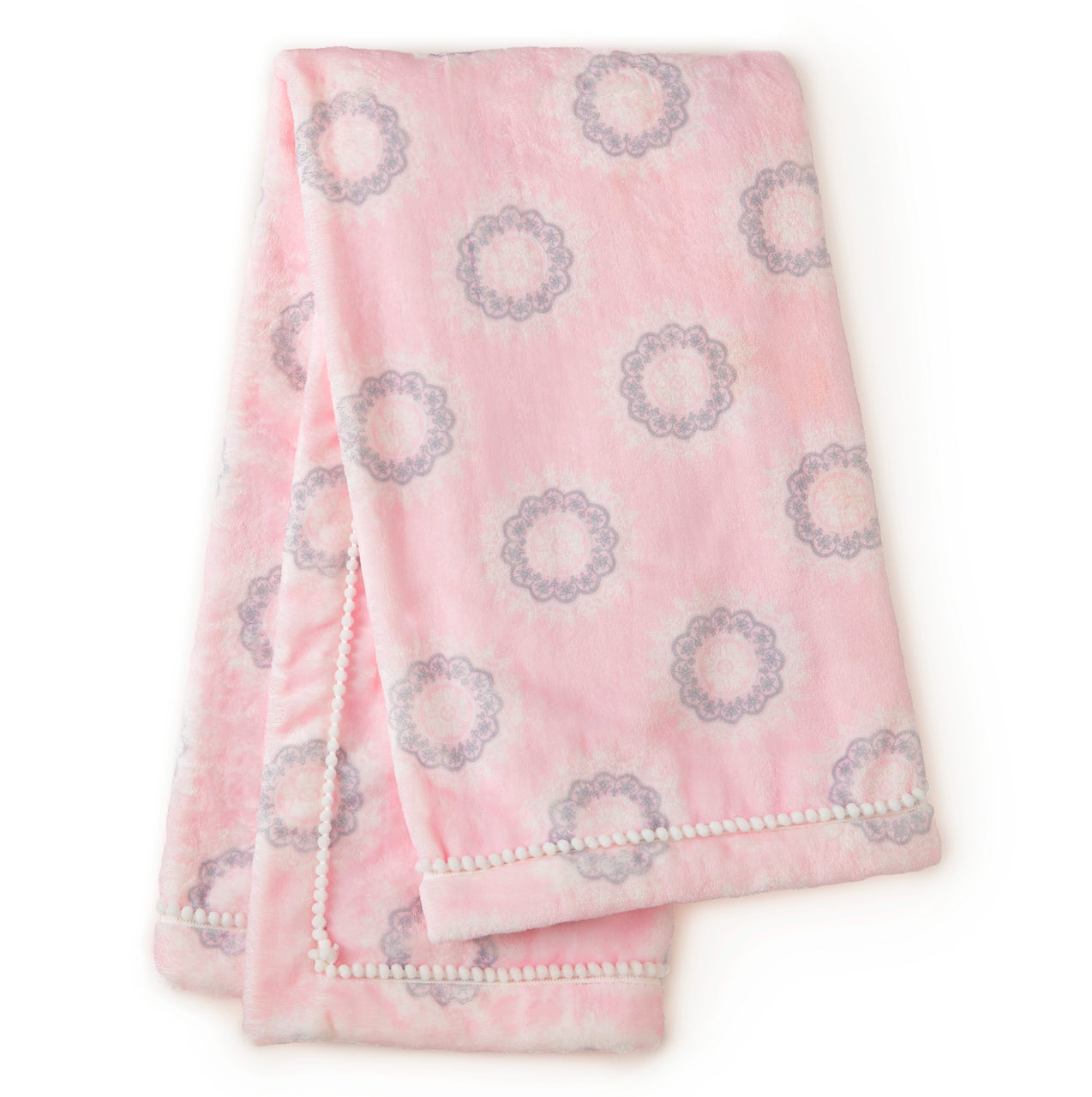Willow Plush Blanket - Pink