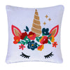 Chantal Unicorn Embroidered Pillow