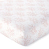 Heritage Blush Floral Organic Fitted Sheet