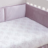 Heritage Lilac Floral Organic Fitted Sheet