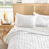 White Pom Pom Comforter Set