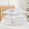 White Pom Pom Comforter Set