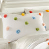 Rainbow Pom Comforter Set