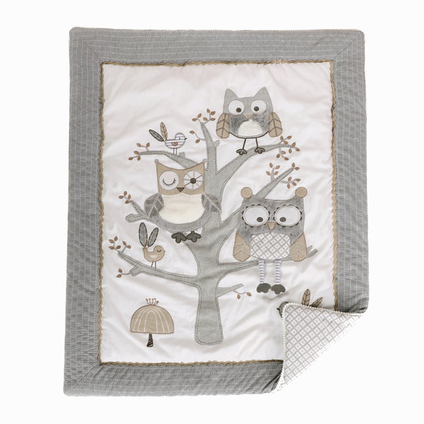 Levtex Baby Night Owl 5PC Bedding Set - Grey